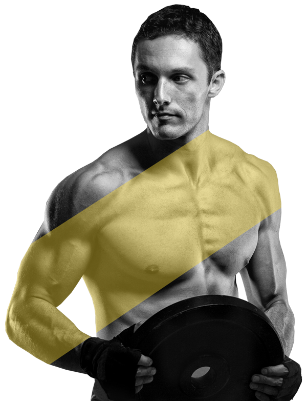 Man Holding Gym Item